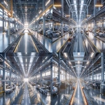 **A vast industrial-scale car factory labeled ‘USED CAR FACTORY’, with conveyor belts moving second-hand cars through inspection, polishing, and reconditioning stations. Rows of used vehicles at different stages of processing some slightly worn, others freshly restored. The building is huge, realistic, and non-futuristic reminiscent of a car manufacturing plant but adapted for used vehicles. Subtle humour in the concept, but rendered photorealistically with cinematic lighting, dust and atmosphere. Exterior view through wide-angle lens showing trucks arriving with old cars and others leaving polished. High detail, realistic scale, 16:9 composition, cinematic realism, soft daylight, dramatic perspective, --ar 16:9 --v 6.0 --raw** - Variations (Strong) by <@1098201299582988349> (fast)