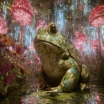 **Brain Frog Wonderscape In Liminal Dreamcore --no portrait, Closeup, Smallshot --ar 3:2 --v 7.0** - Image #1 <@426654487248109579>