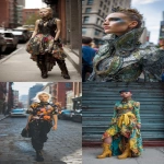**cosmography fashion, downtown NY --ar 9:16** - <@391048027051261958> (relaxed)