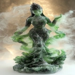 **Behold The Sacred Aventurine One, green glowing mist, spiritual --ar 9:16 --style raw --p 75s6eit** - Image #2 <@1054482006731395092>