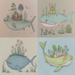**a whale shark made of brassica --p ct69lrl qkb8f3d --ar 3:2 --v 7.0 --sref 4123 2379 2423 --no text signature** - <@820503377821564929> (relaxed)