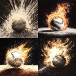 **baseball pen drawing with fire exploding from the home plate, 8K, high contrast , lumen reflections** - <@431236229867110411> (fast)
-# Create, explore, and organize on [midjourney.com](<https://midjourney.com/imagine?from_discord=1>)