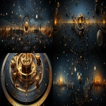 **♾♾♾♾♾♾♾♾, big-bang massive sidereal explosion in my head, building the universe in my head, many highly detailed technical circuit schematic, assembly and disassembly instructions, detailed circuit instructions, internal and external parts included, sacred geometry, golden ratio, fibonacci sequence, electronic and computer chipset circuit, π, 1.618034, 3.1415926535, 137.5 degree, dna, 34/21, fratal, fractal progression,in the style of Gustave Doré and Anselm Kiefer and Krenz Cushart and Zdzisław Beksiński, --ar 3:1 --stylize 750 --v 5.2** - <@1065590027356213338> (relaxed)