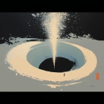 **Minimalist fluvioglacial vortex, monochrome, back and white line drawing, single line --p okeqhri** - Image #1 <@1015631618645438535>