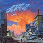 **by the artist richard corben depicting the end of the world via nuclear devastation, in the style 3d rendering --ar 13:16** - Image #3 <@1087506013407695028>
