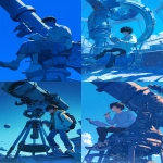 **Full-body illustration of a black-haired teenage character leaning against a giant telescope. He is holding an open book in his hands, calm and thoughtful posture. Blue-toned color palette, quiet and contemplative atmosphere. Clean composition, soft lighting, subtle sci-fi or observatory feeling. Anime-style character illustration, refined and gentle mood, clear silhouette --ar 2:3 --niji 6** - <@762679659153850410> (fast, stealth)
-# Create, explore, and organize on [midjourney.com](<https://midjourney.com/imagine?from_discord=1>)