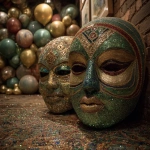 **Green emeralds kathakali smoke and mirrors bathhouse. Glitter glitter balloon balloons balloons --s 250 --v 7.0** - Image #3 <@974789918188535848>