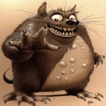 **star-nosed mole ; character design, in style of caricature with black and white ballpoint pens with grey marker shadow areas, sepia or grey paper; high resolution, ultra-high definition, high detail, high quality --ar 35:53 --v 6.1 --p cmzs2dz --raw** - Image #3 <@422399143277887489>