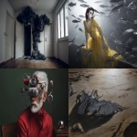 **Hyperreal conceptual paintings style, intriguing and enigmatic-cinematic atmosphere, clear image, surrealism, orfeo, hdr, highly detailed, style raw --p zhav629 --chaos 10 --exp 10 --s 5 --ar 3:2 --v 7.0** - <@1008993788670263326> (fast)