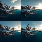 **kraken attacking a sailboat in the sea with tentacles, hdr, low angle view --ar 4:7** - Zoom Out by <@585362301041770519> (fast)
-# Create, explore, and organize on [midjourney.com](<https://midjourney.com/imagine?from_discord=1>)