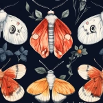 **watercolor moth, Gucci fabric style moth --tile --style raw --personalize hpod85c --stylize 350 --v 6.1** - Upscaled (Creative) by <@987529602354282546> (fast)