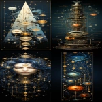 **Euclidean progression, many highly detailed technical schematic, assembly and disassembly instructions, What if the massive sidereal big bang explosion in my head does not exist? golden spiral, transparent head, Euclidean progression from the pineal gland inthe centre of my head, building the universe in my head, fractal progression from the pineal gland inthe centre of my head, building the universe in my head, many highly detailed technical schematic, assembly and disassembly instructions, detailed instructions, internal and external parts included, sacred geometry, golden ratio, fibonacci sequence, π, 1.618034, 3.1415926535, 137.5 degree, dna, 34/21, fratal, fractal progression, in the style of Anselm Kiefer and Krenz Cushart and Zdzisław Beksiński, --ar 1:3 --stylize 750 --v 5.2** - <@1065590027356213338> (relaxed)