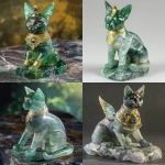 **A Bastet statue made of Aventurine --p yhobbow --v 6.0 --style raw** - <@289471203620421643> (relaxed)