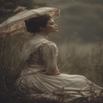 **Take a poetic full-length photo of a 1900s girl. 8K full resolution, maximum sharpness, the photo is soft and blurry at the edges. --ar 2:3** - Image #4 <@1101859494062989373>