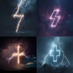 **show two bolts of lightning coming together to form a plus sign, --ar 16:9** - <@1027284504282398760> (fast)
-# Create, explore, and organize on [midjourney.com](<https://midjourney.com/imagine?from_discord=1>)