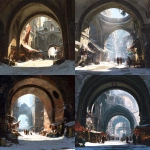 **arched portal, futuristic round Venician architecture, sun spilling through, snow on the ground, authentic bazaar** - <@1182158818818400348> (fast)
-# Create, explore, and organize on [midjourney.com](<https://midjourney.com/imagine?from_discord=1>)