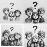 **black and white sketch, Pixar style, three children between 7 and 15 years old, they are very immovable and thoughtful, in front of them a big question mark higher than them!!!!** - <@409716268476923920> (fast)
-# Create, explore, and organize on [midjourney.com](<https://midjourney.com/imagine?from_discord=1>)