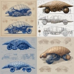 **blueprints of a pangolin inspired vehicle --v 7.0** - <@1018138887199129620> (fast)
-# Create, explore, and organize on [midjourney.com](<https://midjourney.com/imagine?from_discord=1>)