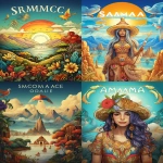 **coloring book cover drawing South America, in the style of mixes realistic and fantastical elements, dreamlike illustrations, bloomcore, tasteful use of negative space, no text, sketchfab, adventurecore, magic realism --ar 83:107 --v 5.2** - <@1144501518293282817> (fast)