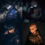 **teenage male, vault dweller --sref <https://s.mj.run/OzdTn29X060> --stylize 600 --niji 6** - <@409716268476923920> (fast)