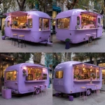 **un restaurante pop up pequeño tipo movil de color morado claro, de frente ar--16:9 --v 7.0** - Variations (Strong) by <@1182389423611072592> (fast)