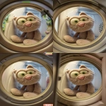 **extend clean neutral background, remove circular peephole frame, keep plush cat unchanged, product photo lighting, no vignette, no border --ar 3:4 --v 7.0** - Variations (Region) by <@1215947181677088849> (relaxed)
