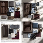 **"action": "image_generation", "action_input": "A high-end interior design mood board layout. The mood board features: 1. A sample of dark walnut wood wainscoting with elegant rectangular moldings. 2. A swatch of charcoal grey upholstered fabric panel. 3. A piece of blue and white Chinoiserie porcelain pattern. 4. A sample of black Marquina marble with white veins. 5. A small swatch of black and white Houndstooth fabric. 6. An antique brass metal finish sample. 7. A snippet of a Persian rug with deep red and navy tones. The elements are arranged artistically on a clean light grey background with soft shadows, professional architectural presentation style."** - <@1259916559262941226> (fast)
-# Create, explore, and organize on [midjourney.com](<https://midjourney.com/imagine?from_discord=1>)