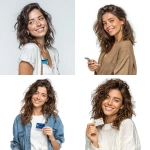 **Real 4K photo: Venezuelan woman smiling with credit card in hand, profile, full body, white background --s 250 --v 7.0** - <@1408462991342702614> (fast)