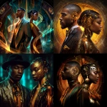 **Harlem Renaissance Afrocentric Futurism male and female beings --s 250 --v 7.0 --p fv5f8vr** - <@804921100534153246> (fast)
-# Create, explore, and organize on [midjourney.com](<https://midjourney.com/imagine?from_discord=1>)